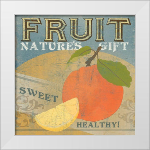 Farm Stand VII White Modern Wood Framed Art Print by Vess, June Erica