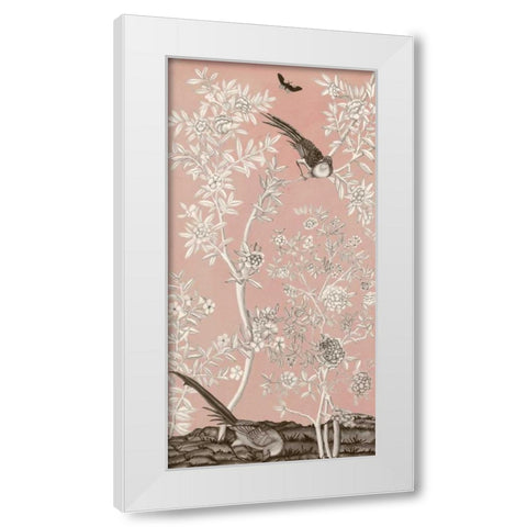 Blush Chinoiserie II White Modern Wood Framed Art Print by McCavitt, Naomi