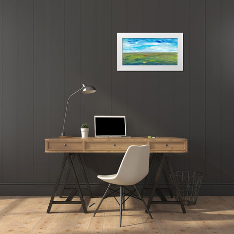 Vast Land II White Modern Wood Framed Art Print by OToole, Tim
