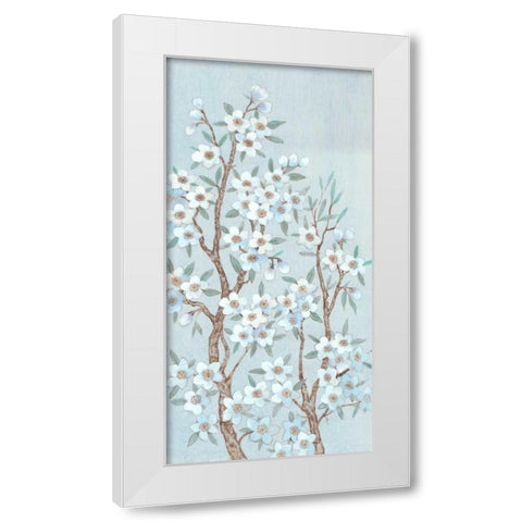 Branches of Blossoms II White Modern Wood Framed Art Print by OToole, Tim