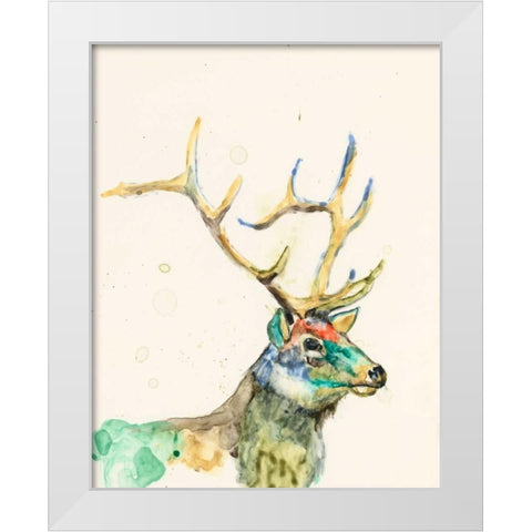 Hi Fi Wildlife III White Modern Wood Framed Art Print by Goldberger, Jennifer