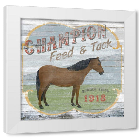 Farm Supply I White Modern Wood Framed Art Print by Vess, June Erica