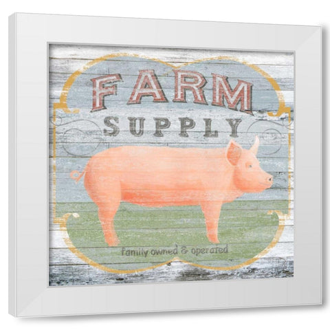 Farm Supply II White Modern Wood Framed Art Print by Vess, June Erica