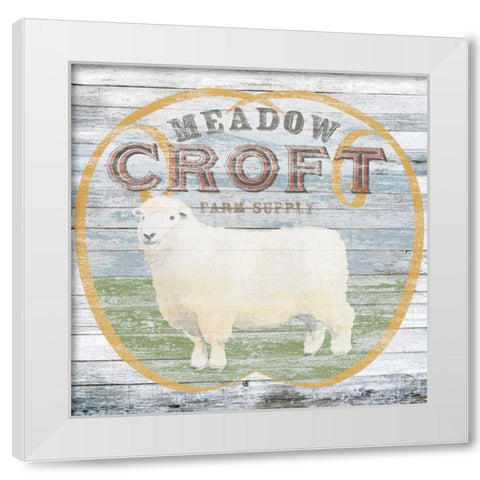 Farm Supply III White Modern Wood Framed Art Print by Vess, June Erica