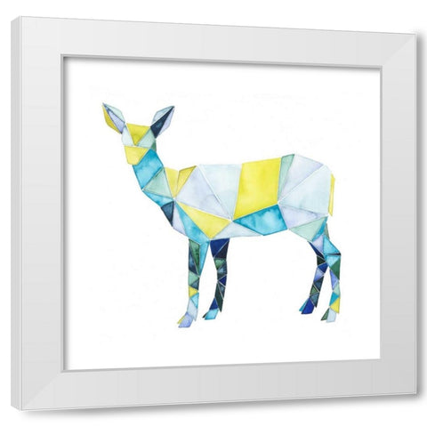 Geo Animal II White Modern Wood Framed Art Print by Popp, Grace