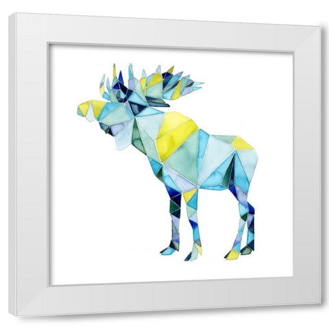 Geo Animal III White Modern Wood Framed Art Print by Popp, Grace