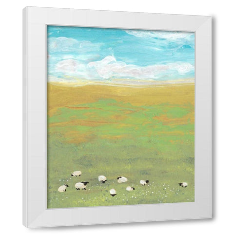 Herd I White Modern Wood Framed Art Print by Ludwig, Alicia
