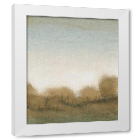 Golden Treeline I White Modern Wood Framed Art Print by OToole, Tim