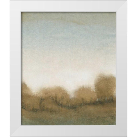 Golden Treeline I White Modern Wood Framed Art Print by OToole, Tim