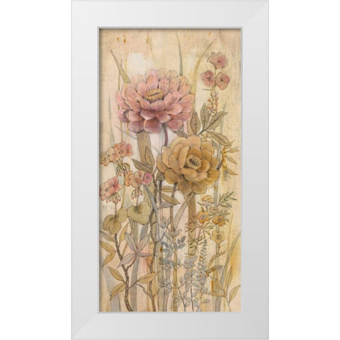 Floral Chinoiserie II White Modern Wood Framed Art Print by OToole, Tim