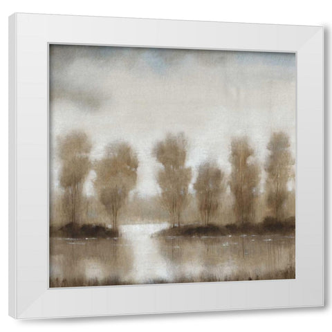 Subtle Reflection I White Modern Wood Framed Art Print by OToole, Tim