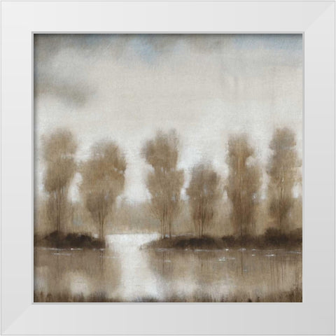 Subtle Reflection I White Modern Wood Framed Art Print by OToole, Tim