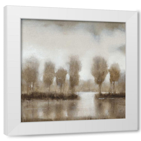 Subtle Reflection II White Modern Wood Framed Art Print by OToole, Tim
