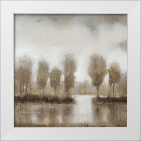 Subtle Reflection II White Modern Wood Framed Art Print by OToole, Tim