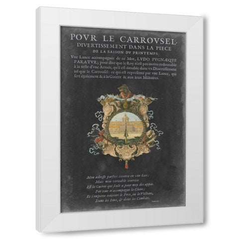 Vintage Bookplate IV White Modern Wood Framed Art Print by Vision Studio