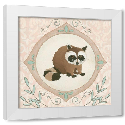 Forest Cameo VI White Modern Wood Framed Art Print by Vess, June Erica