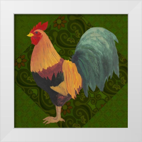 Yard Bird II White Modern Wood Framed Art Print by Popp, Grace