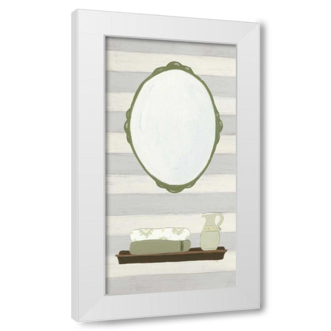 Riviera Bath III White Modern Wood Framed Art Print by Vision Studio