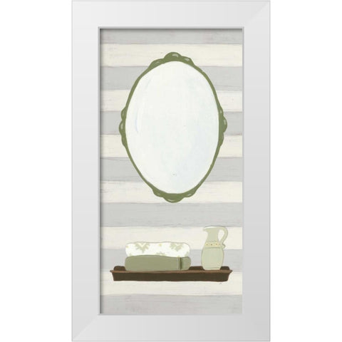 Riviera Bath III White Modern Wood Framed Art Print by Vision Studio