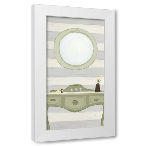 Riviera Bath IV White Modern Wood Framed Art Print by Vision Studio