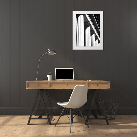 Structural Details II White Modern Wood Framed Art Print by Pica, Jeff
