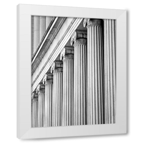 Structural Details III White Modern Wood Framed Art Print by Pica, Jeff