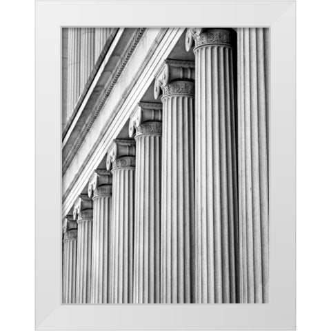 Structural Details III White Modern Wood Framed Art Print by Pica, Jeff