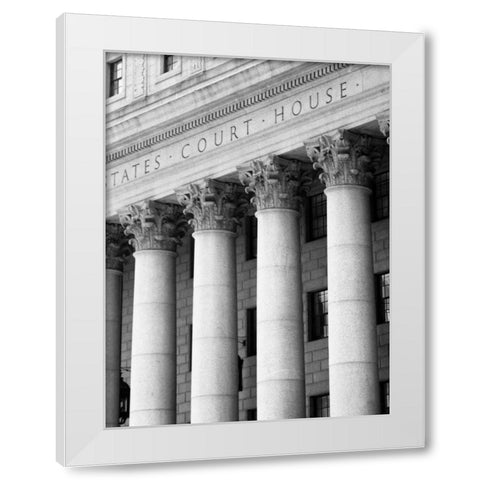 Structural Details V White Modern Wood Framed Art Print by Pica, Jeff