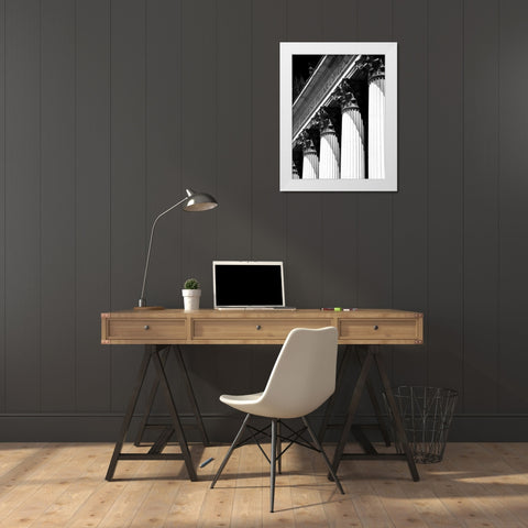 Structural Details VI White Modern Wood Framed Art Print by Pica, Jeff
