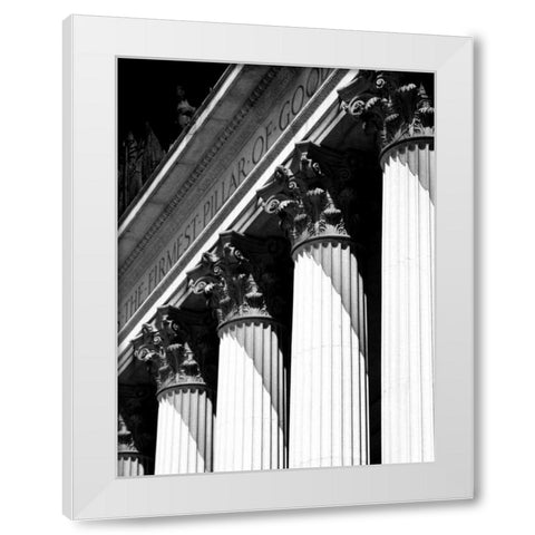 Structural Details VI White Modern Wood Framed Art Print by Pica, Jeff