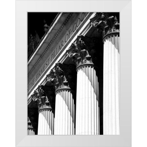 Structural Details VI White Modern Wood Framed Art Print by Pica, Jeff
