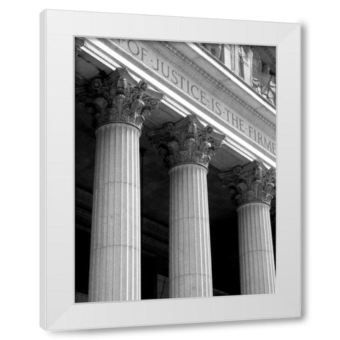 Structural Details VII White Modern Wood Framed Art Print by Pica, Jeff