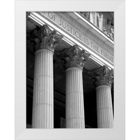 Structural Details VII White Modern Wood Framed Art Print by Pica, Jeff