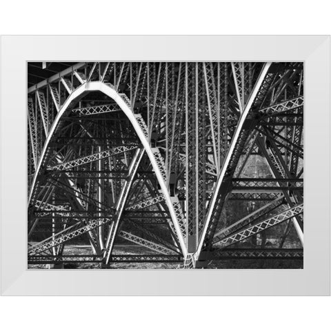 Structural Details IX White Modern Wood Framed Art Print by Pica, Jeff