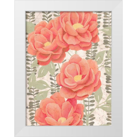 Summer Gardens II White Modern Wood Framed Art Print by Popp, Grace