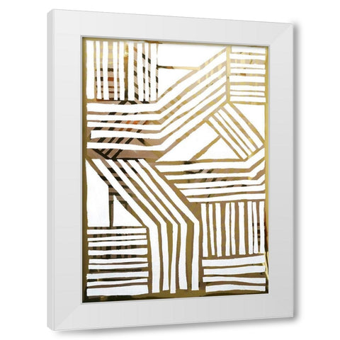 Nokomis I White Modern Wood Framed Art Print by Stramel, Renee W.