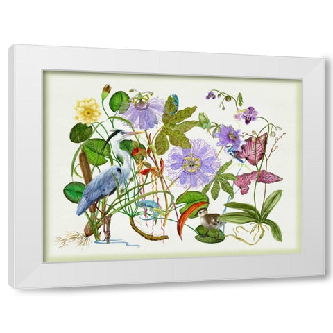 Mesmerize White Modern Wood Framed Art Print by Wang, Melissa