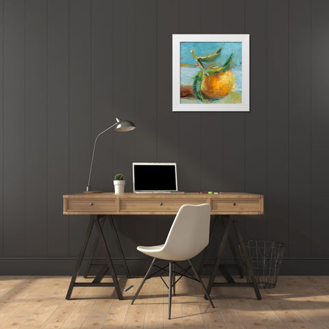 Impressionist Fruit Study III White Modern Wood Framed Art Print by Harper, Ethan