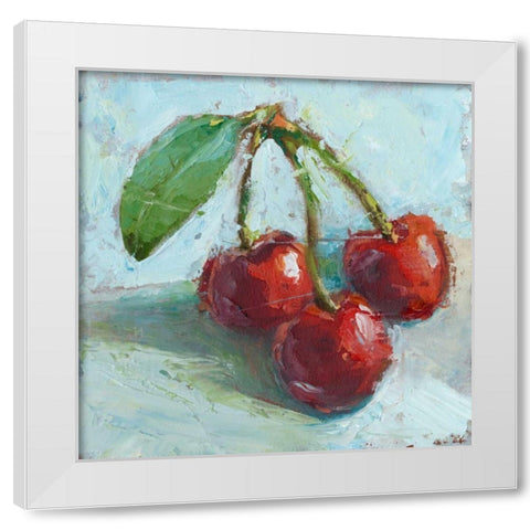 Impressionist Fruit Study IV White Modern Wood Framed Art Print by Harper, Ethan