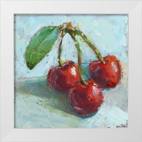 Impressionist Fruit Study IV White Modern Wood Framed Art Print by Harper, Ethan