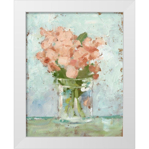Impressionist Floral Study I White Modern Wood Framed Art Print by Harper, Ethan