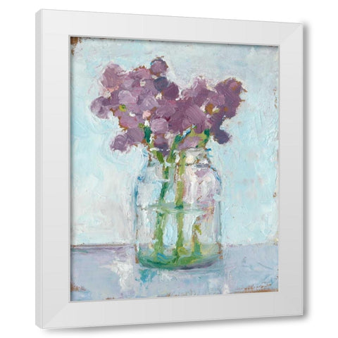 Impressionist Floral Study II White Modern Wood Framed Art Print by Harper, Ethan