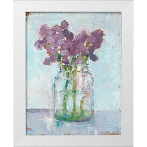 Impressionist Floral Study II White Modern Wood Framed Art Print by Harper, Ethan