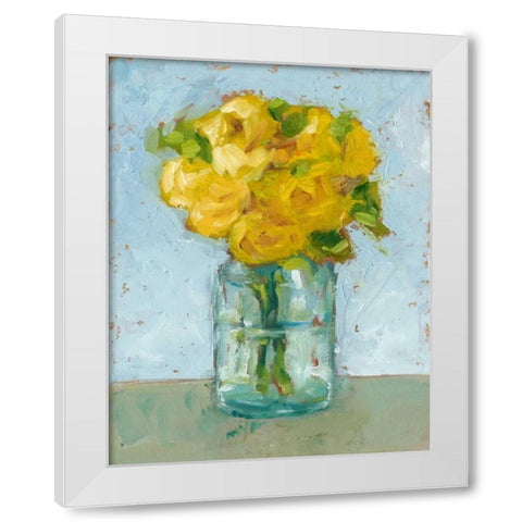 Impressionist Floral Study III White Modern Wood Framed Art Print by Harper, Ethan