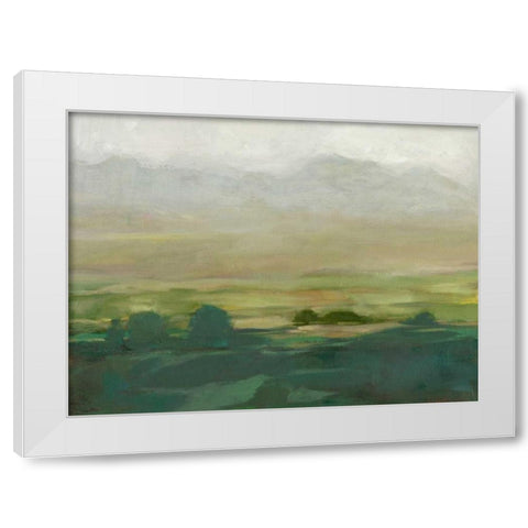 Misty Valley I White Modern Wood Framed Art Print by Harper, Ethan