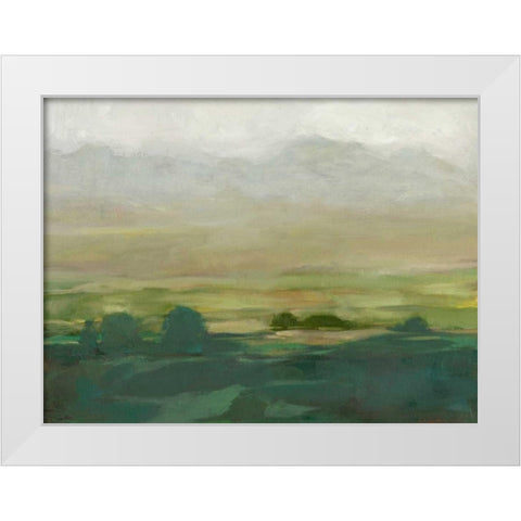 Misty Valley I White Modern Wood Framed Art Print by Harper, Ethan