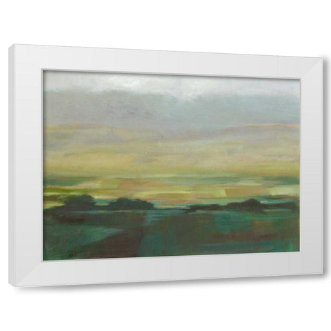 Misty Valley II White Modern Wood Framed Art Print by Harper, Ethan