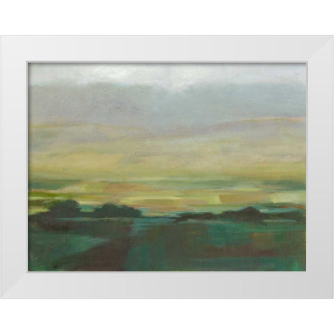Misty Valley II White Modern Wood Framed Art Print by Harper, Ethan