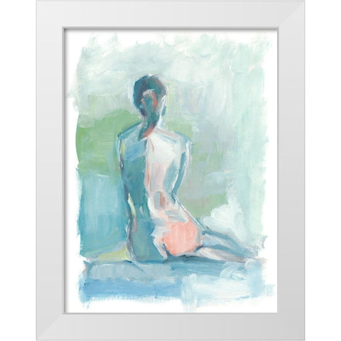 Modern Figure Study I White Modern Wood Framed Art Print by Harper, Ethan