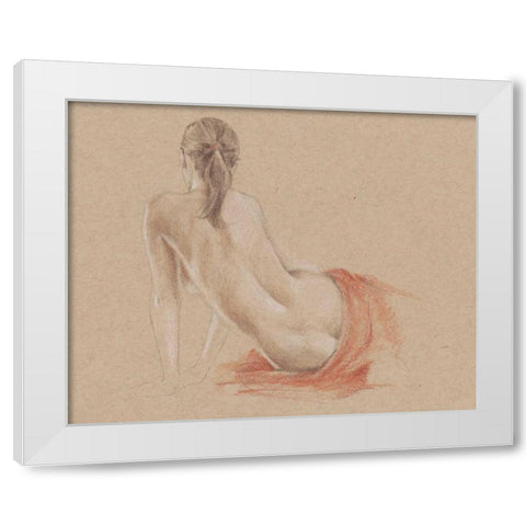 Classical Figure Study II White Modern Wood Framed Art Print by Harper, Ethan